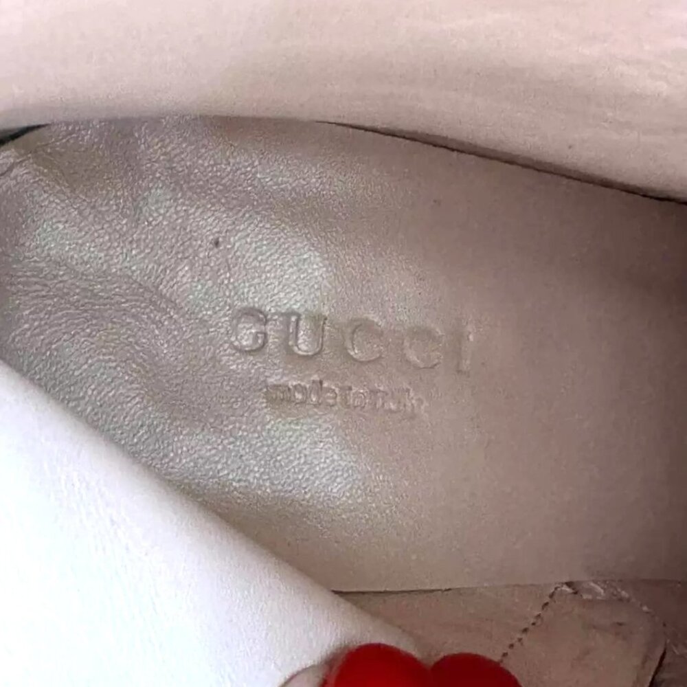 Gucci Blondie Interlocking GG Medallion Logo Ankle Booties Boots Heels - Picture 13 of 16